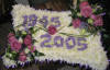 Based pillow funeral flowers