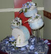 drums wedding flowers cake 