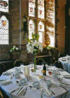 white lily table vase at Berkeley Castle
